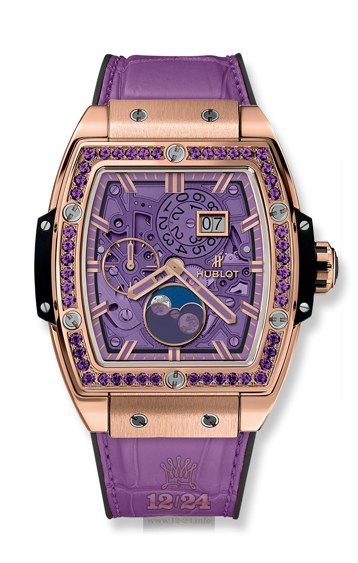 Hublot Spirit Of Big Bang Watch 647.OX.4781.LR.1205 42 mm Pink gold Case Purple Dial