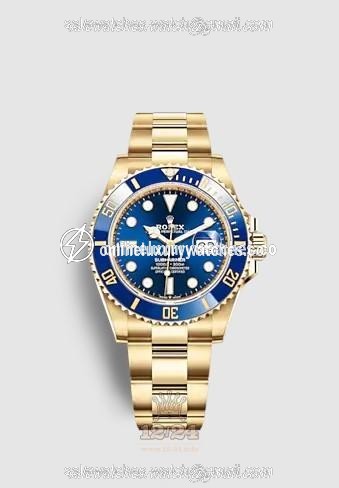 Rolex Submariner Watch 126618lb-0002 41 mm Yellow gold Case Dark blue Dial