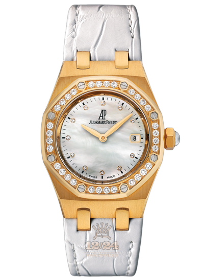 Audemars Piguet Royal Oak Watch 67601BA.ZZ.D012CR.03 33 mm Yellow gold Case White Dial