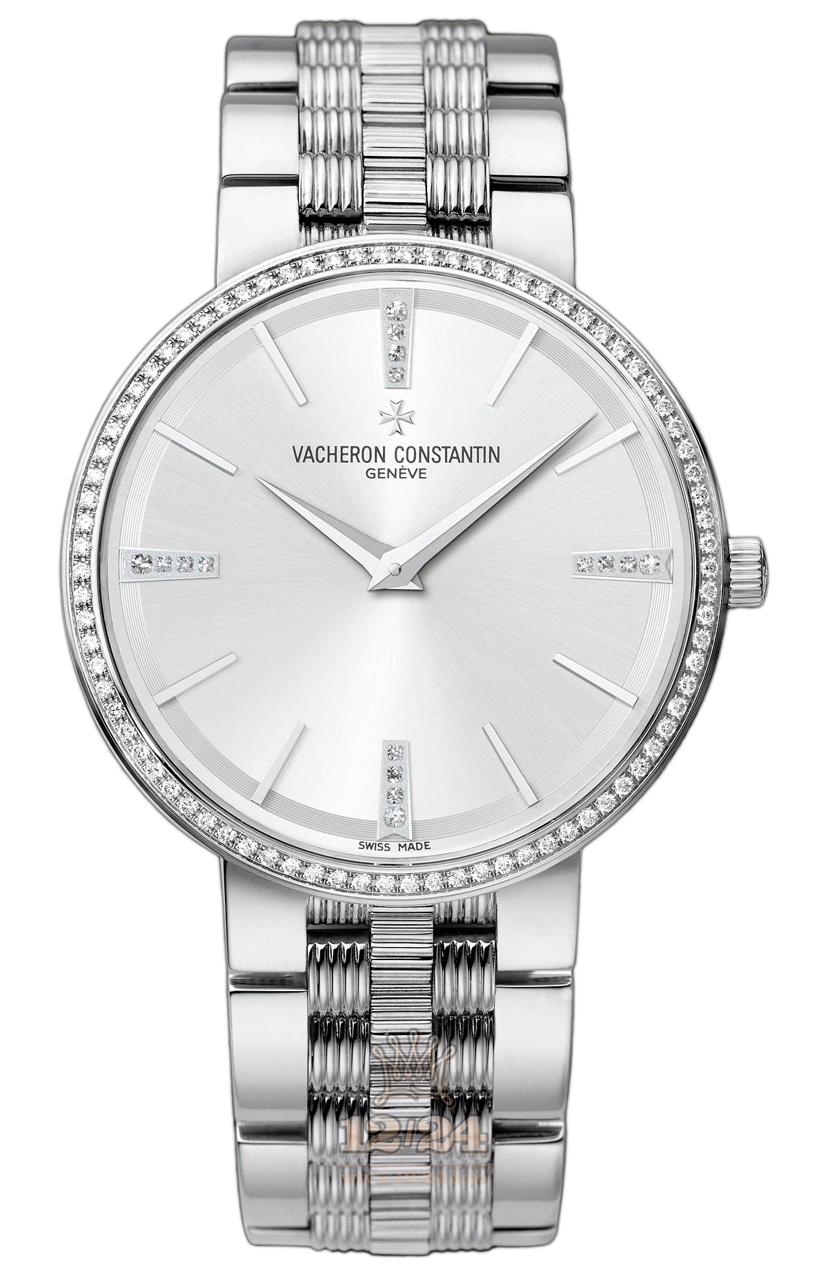 Vacheron Constantin Traditionnelle Watch 81577/V01G-9270 38 mm White gold Case Silver Dial