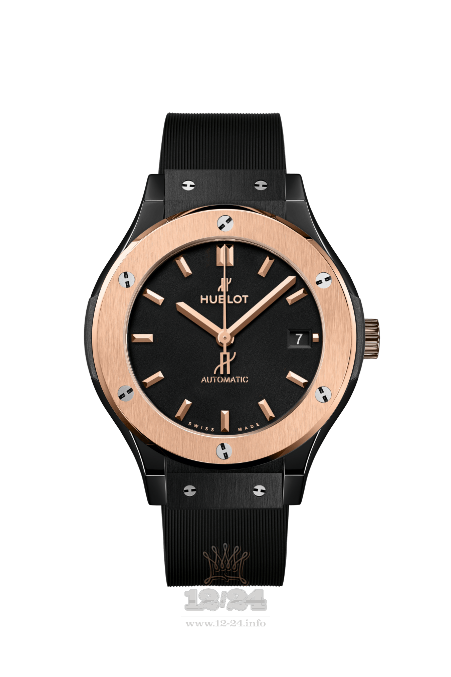 Hublot Classic Fusion Watch 565.CO.1181.RX 38 mm Pink gold Ceramics Case Black Dial