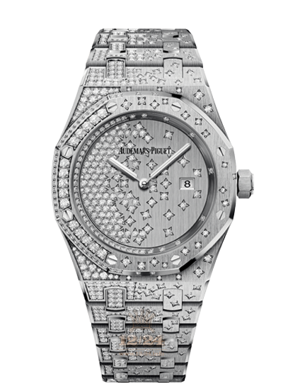 Audemars Piguet Royal Oak Watch 67654BC.ZZ.1264BC.01 33 mm White gold Case Silver Dial
