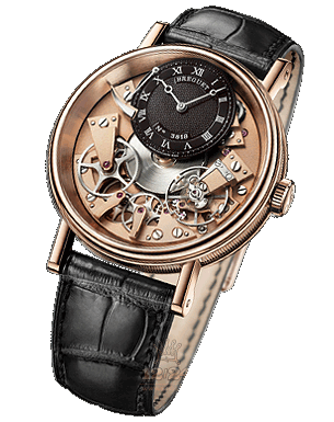 Breguet Tradition Watch 7057BR/R9/9W6 40 mm Pink gold Case Black Dial