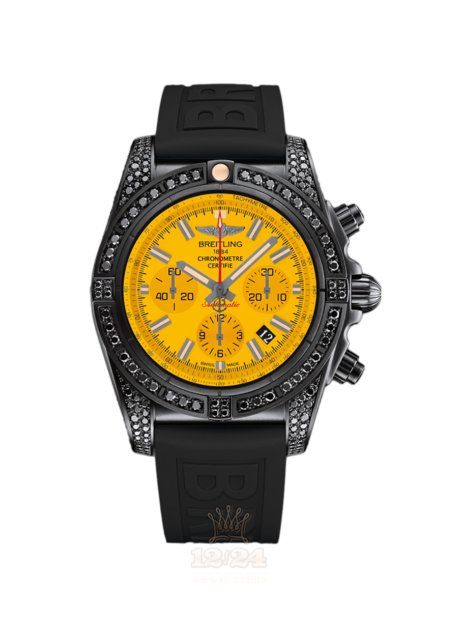 Breitling Chronomat Watch MB0111AV|I532|262S|M20DSA.2 44 mm Stainless steel Case Yellow Dial