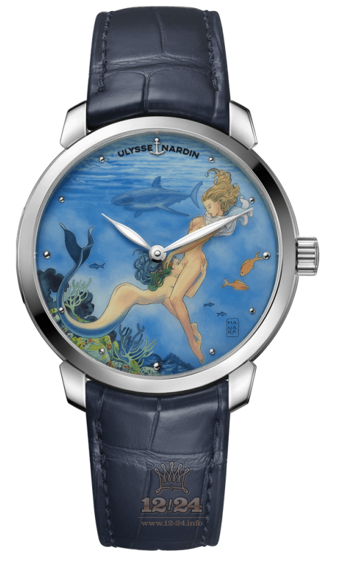 Ulysse Nardin Classic Watch 3203-136LE-2/MANARA.08 40 mm Stainless steel Case Painted Dial