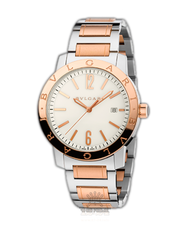 Bvlgari Bvlgari Bvlgari Watch 102053 BB41WSPGD 41 mm Steel / Pink gold Case White Dial