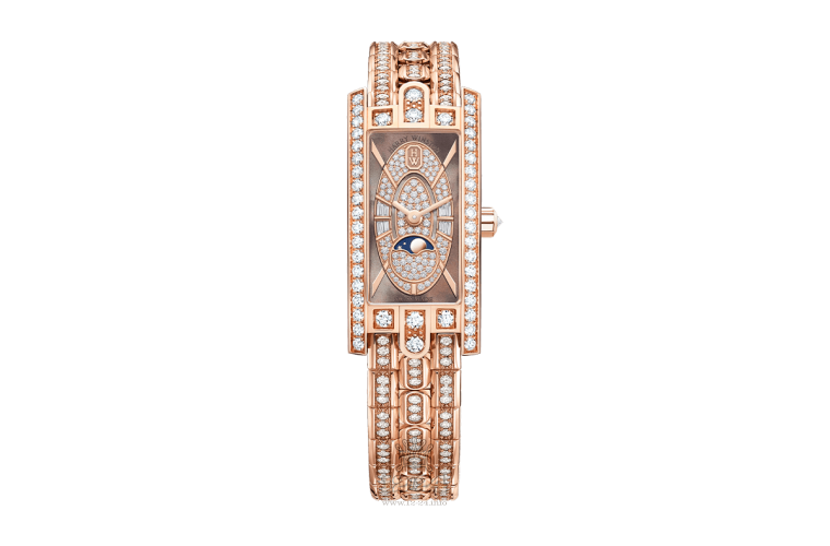 Harry Winston The Avenue Collection Watch AVCQMP16RR006 32 mm Pink gold Case Brown (chocolate) Dial