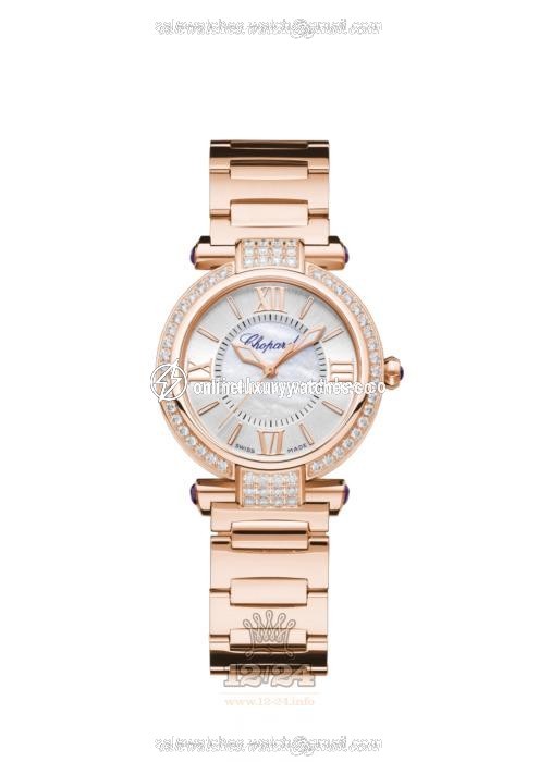 Chopard Imperiale Watch 384319-5008 29 mm Pink gold Case White Dial
