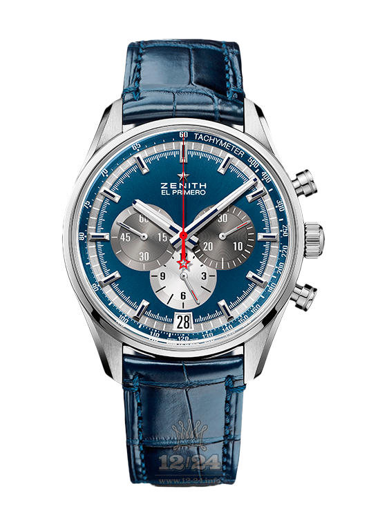 Zenith Chronomaster Watch 03.2040.400/53.C700 42 mm Stainless steel Case Dark blue Dial