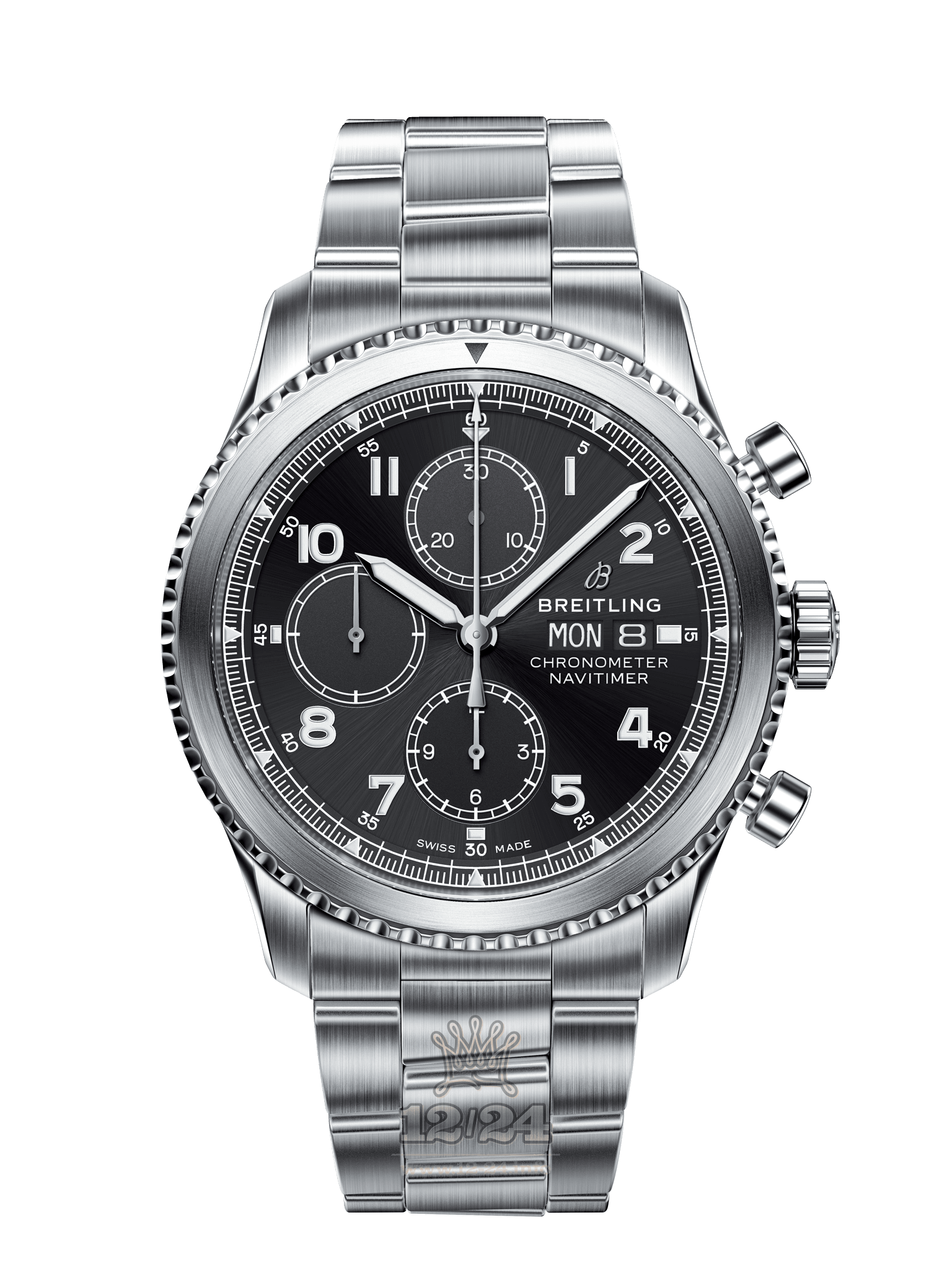 Breitling Navitimer Watch A13314101B1A1 43 mm Stainless steel Case Black Dial