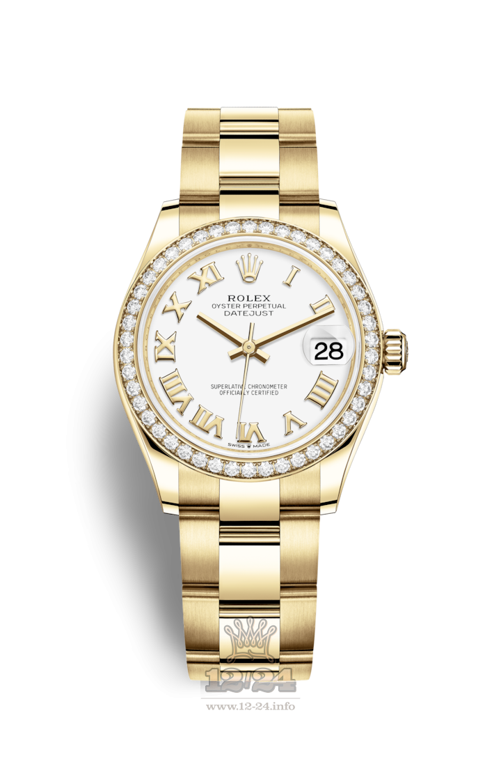 Rolex Datejust Watch 278288rbr-0008 31 mm Yellow gold Case White Dial