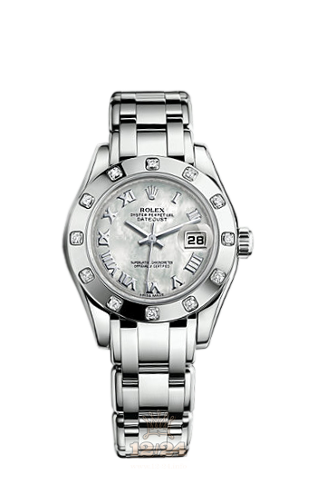 Rolex Pearlmaster Watch 80319-0041 29 mm White gold Case White Dial