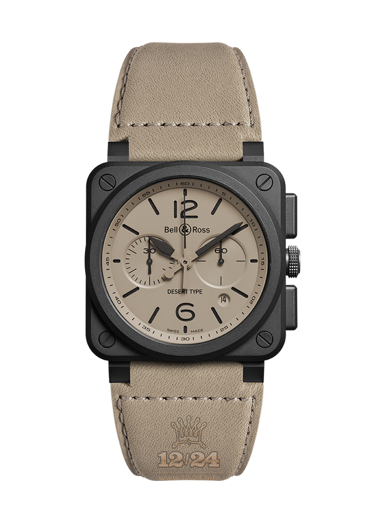 Bell & Ross Instruments Watch BR03-94-DESERT-CE 42 mm Ceramics Case Beige Dial