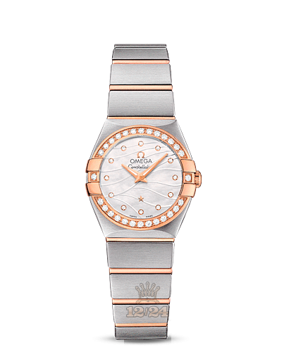 Omega Constellation Watch 123.25.24.60.55.012 24 mm Steel / Pink gold Case White Dial