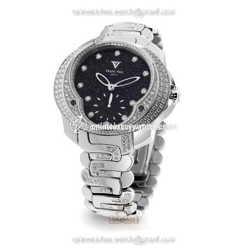 Franc Vila Tribute To Ladies Watch 80Q.SS.SFB.NOI 41 mm Stainless steel Case Black Dial