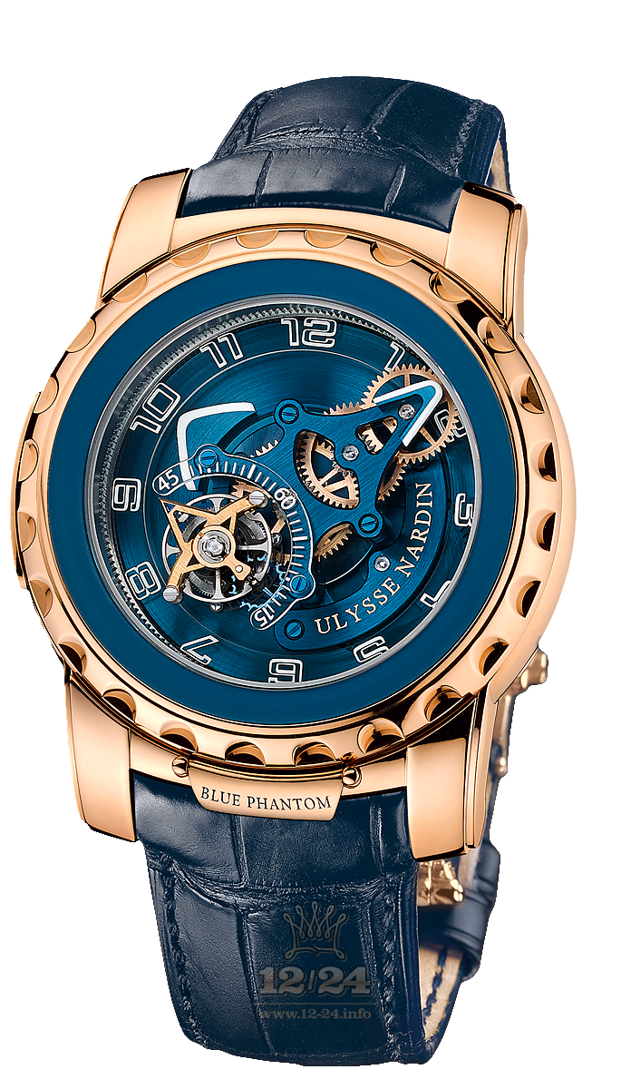 Ulysse Nardin Freak Watch 2086-115/03 45 mm Pink gold Case Dark blue Dial
