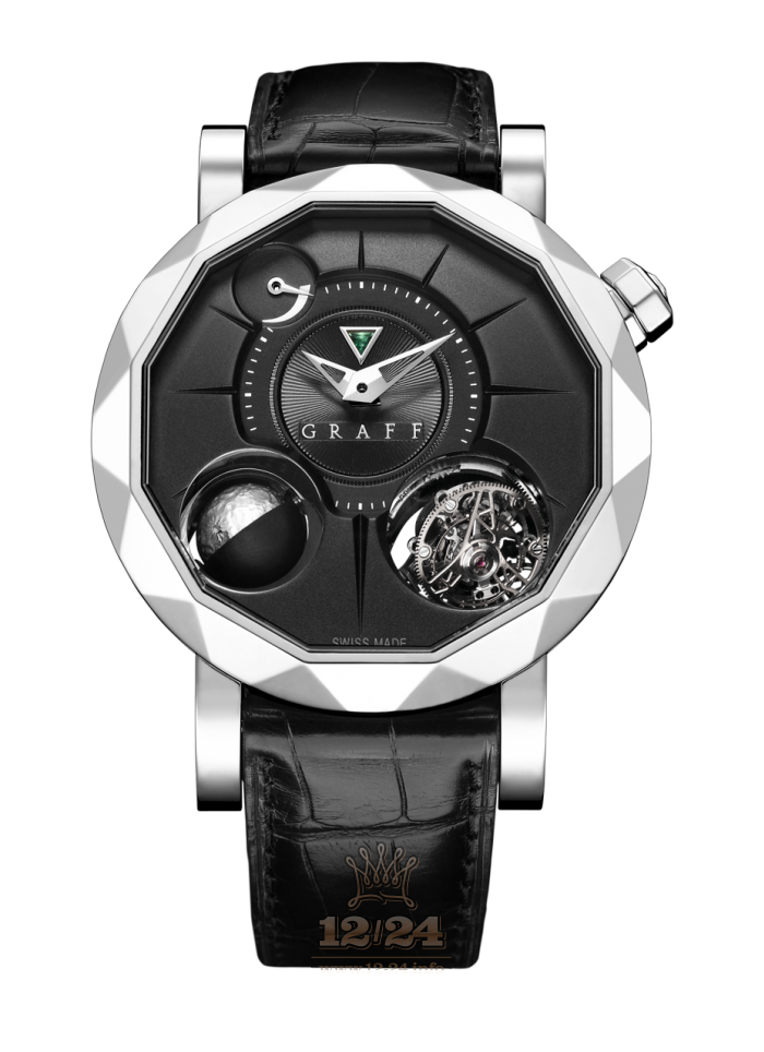 Graff MasterGraff Watch GyroGraff-White-Gold-1 48 mm White gold Case Black Silver Dial