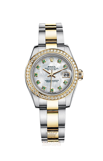 Rolex Lady-Datejust Watch 179383-0043 26 mm Steel / Yellow gold Case White Dial