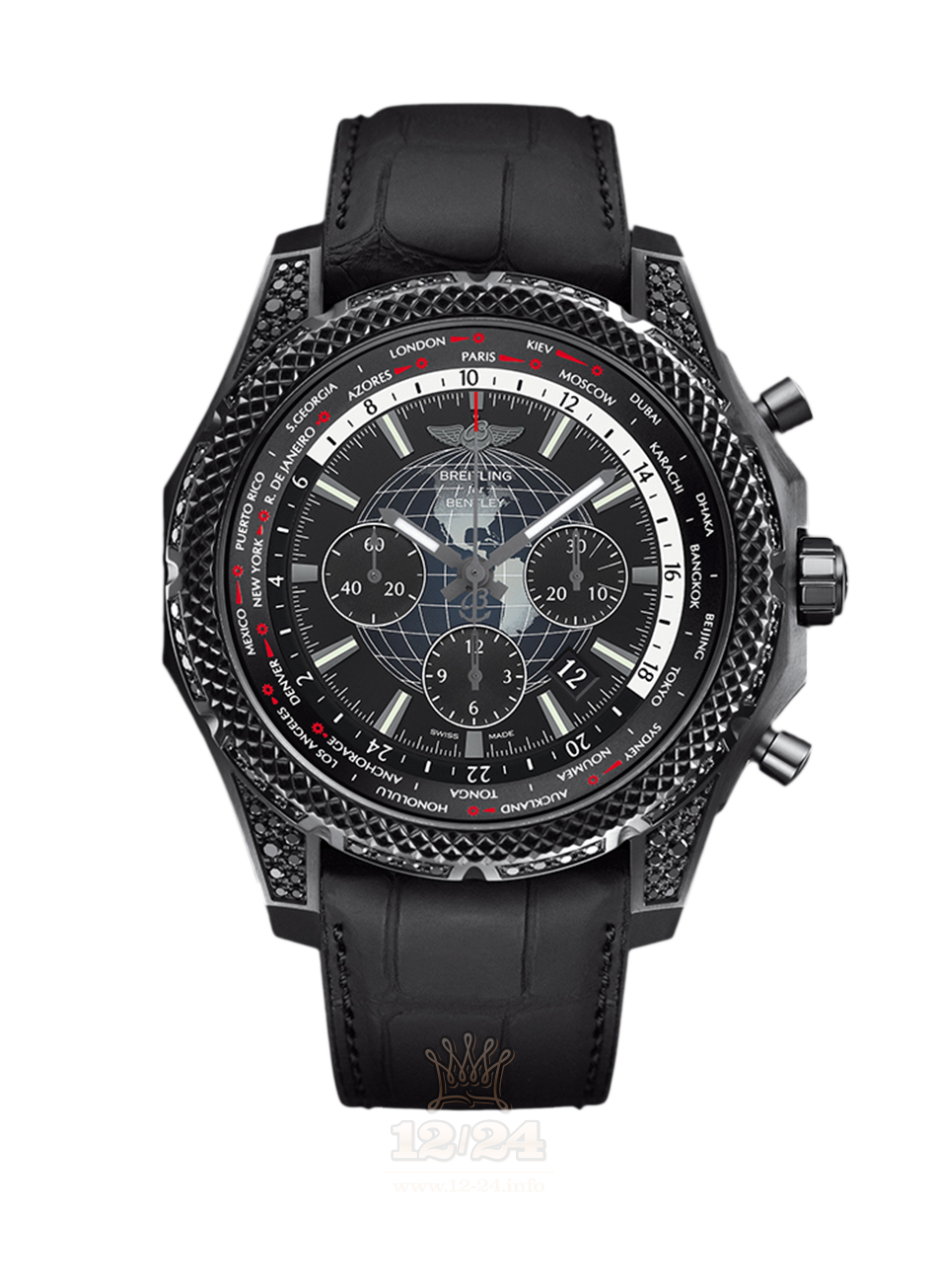 Breitling Breitling for Bentley Watch MB0521V5/BE46/265S/M20DSA.2 49 mm Stainless steel Case Black Dial