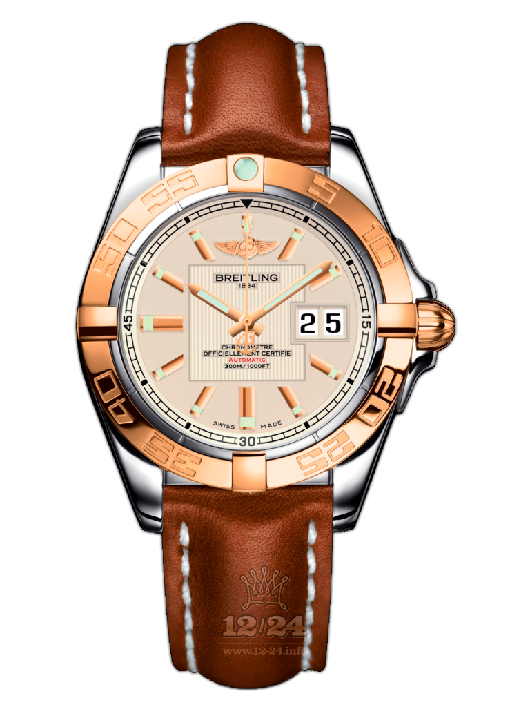 Breitling Galactic Watch C49350L2/G701/425X/A18BA.1 41 mm Steel / Pink gold Case Silver Dial