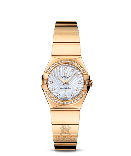 Omega Constellation Watch 123.55.24.60.55.007 24 mm Yellow gold Case White Dial