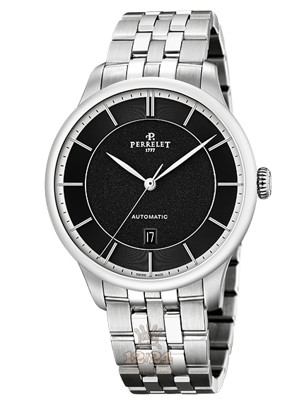 Perrelet First Class Watch A1073/9 42 mm Stainless steel Case Black Dial