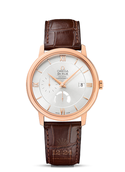 Omega Prestige Watch 424.53.40.21.02.001 40 mm Pink gold Case Silver Dial