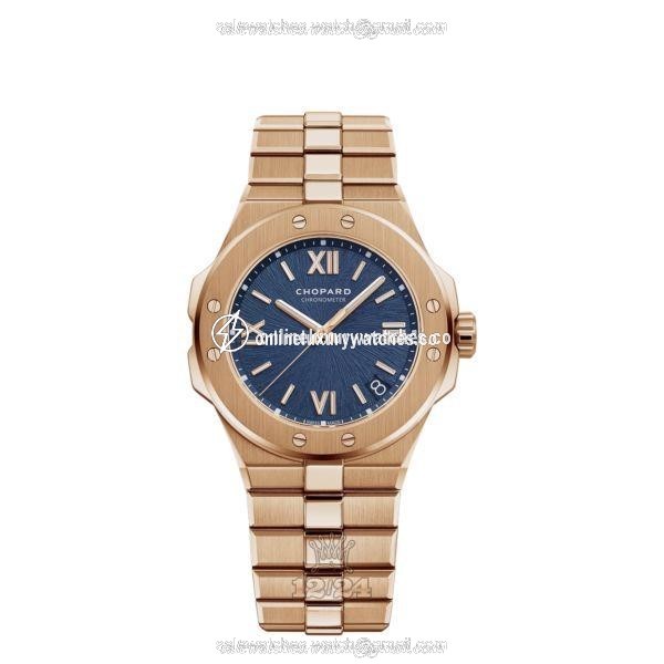 Chopard Alpine Eagle Watch 295363-5001 41 mm Pink gold Case Dark blue Dial
