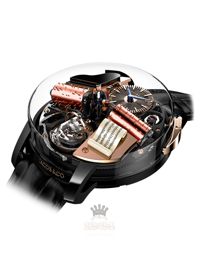 Jacob & Co Grand Complication Masterpieces Watch OP100.21.AD.AB.A 47 mm Titanium Sapphire DLC coating Case