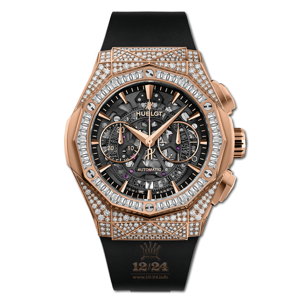 Hublot Classic Fusion Watch 525.OX.0180.RX.0904.ORL19 45 mm Pink gold Case Black Gray Dial