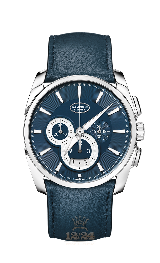 Parmigiani Fleurier Tonda Watch PFC274-0000600-HC3142 Stainless steel Case Dark blue Dial