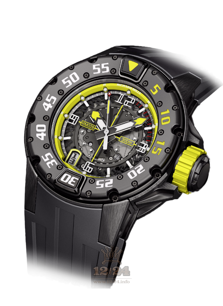 Richard Mille Men's Collection Watch RM 028 Brazil 47 mm Titanium Case
