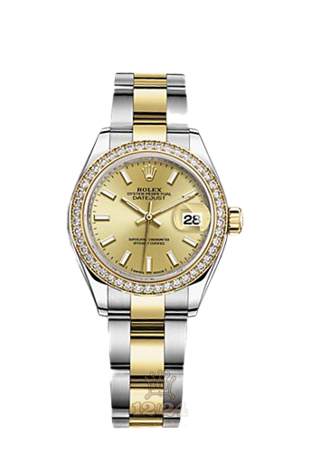 Rolex Datejust Watch 279383rbr-0002 28 mm Steel / Yellow gold Case Golden Dial