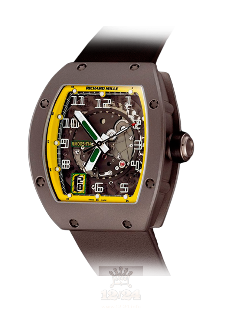 Richard Mille Men's Collection Watch RM 005FM-Ti 48 mm Titanium Case