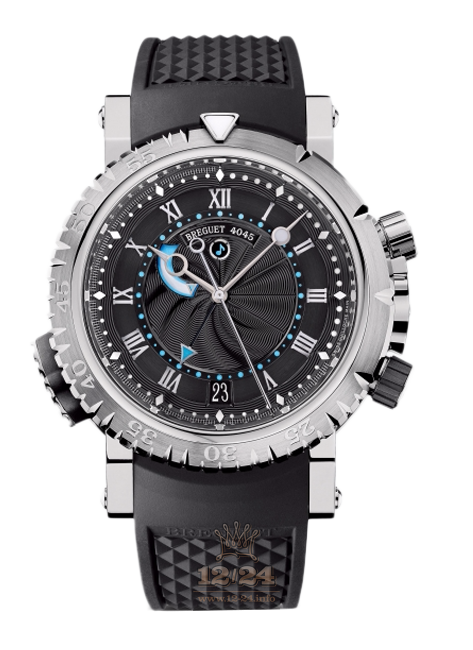 Breguet Marine Watch 5847BB/92/5ZV 45 mm White gold Case Black Dial