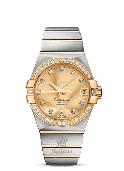 Omega Constellation Watch 123.25.38.21.58.001 38 mm Steel / Yellow gold Case