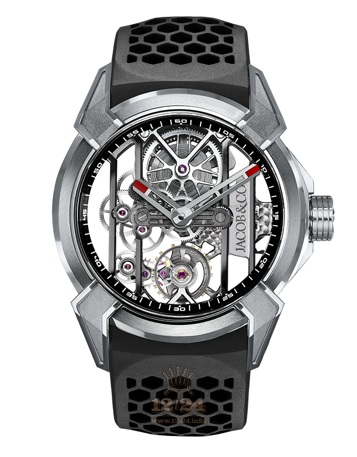 Jacob & Co Gents Collection Watch EX100.20.PS.BW.A 44 mm Titanium Case