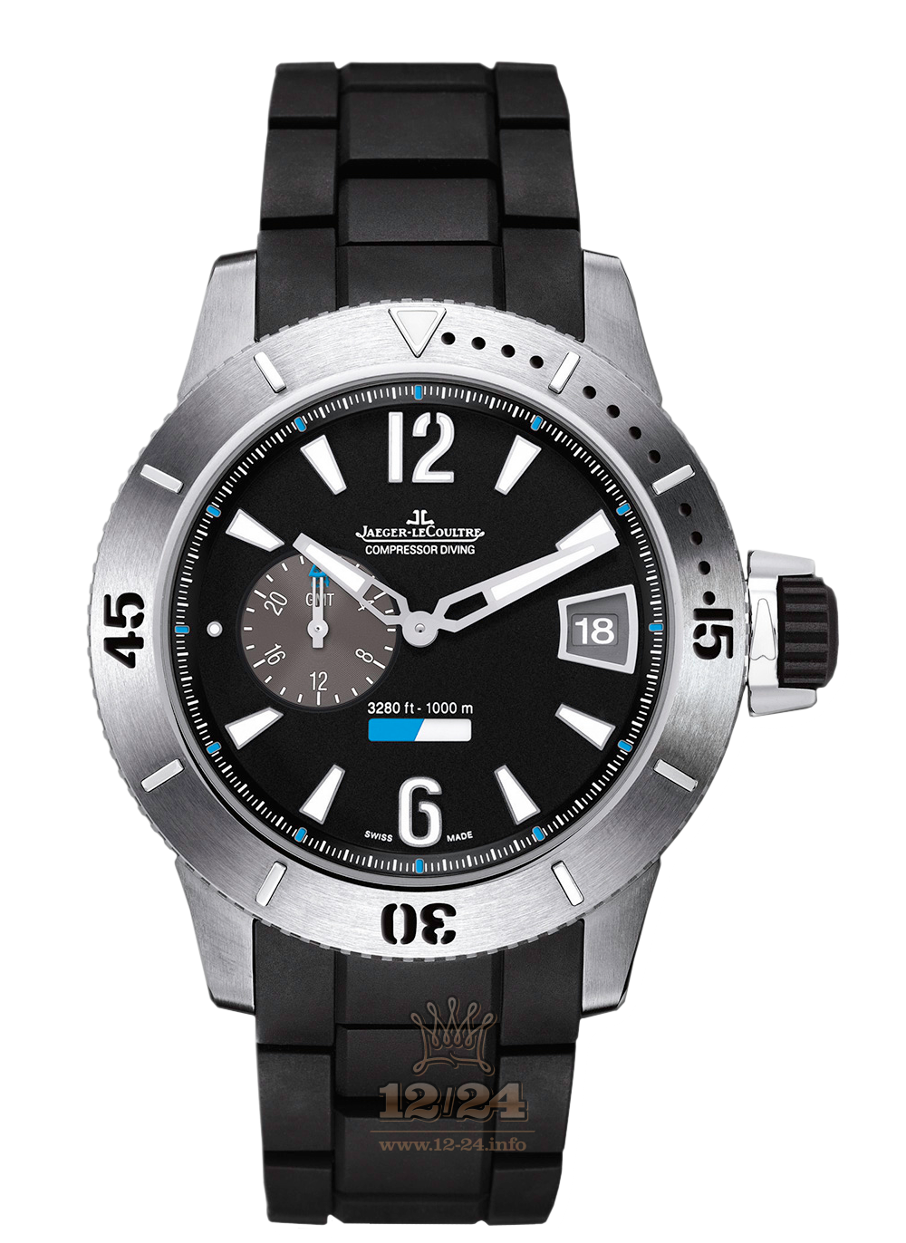 Jaeger-LeCoultre Master Extreme Watch 184T770 46 mm Titanium Case Black Dial