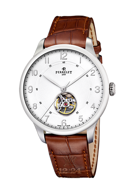 Perrelet First Class Watch A1087/1 42 mm Stainless steel Case White Dial
