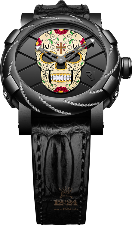 Romain Jerome Collaborations Watch RJ.T.AU.FM.001.04 46 mm Stainless steel PVD coating Ceramics Case Black Dial
