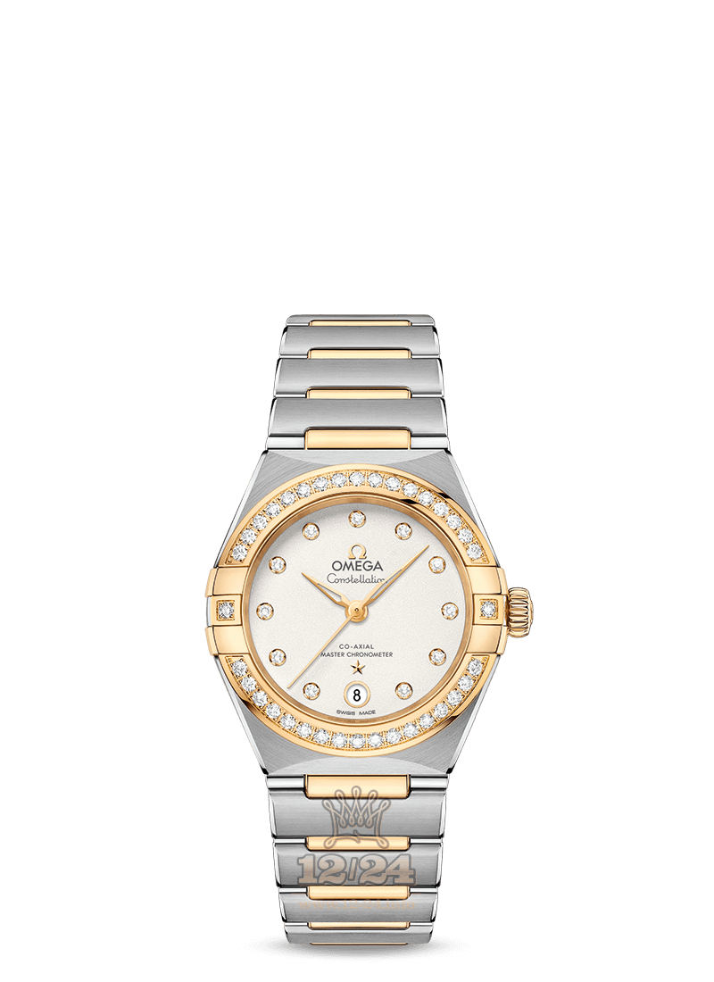 Omega Constellation Watch 131.25.29.20.52.002 29 mm Steel / Yellow gold Case Silver Dial