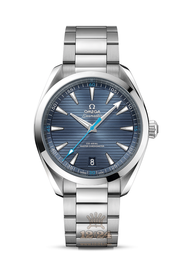 Omega Aqua Terra 150 M Watch 220.10.41.21.03.002 41 mm Stainless steel Case Dark blue Dial