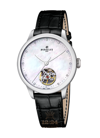Perrelet First Class Watch A2067/3 35 mm Stainless steel Case White Dial