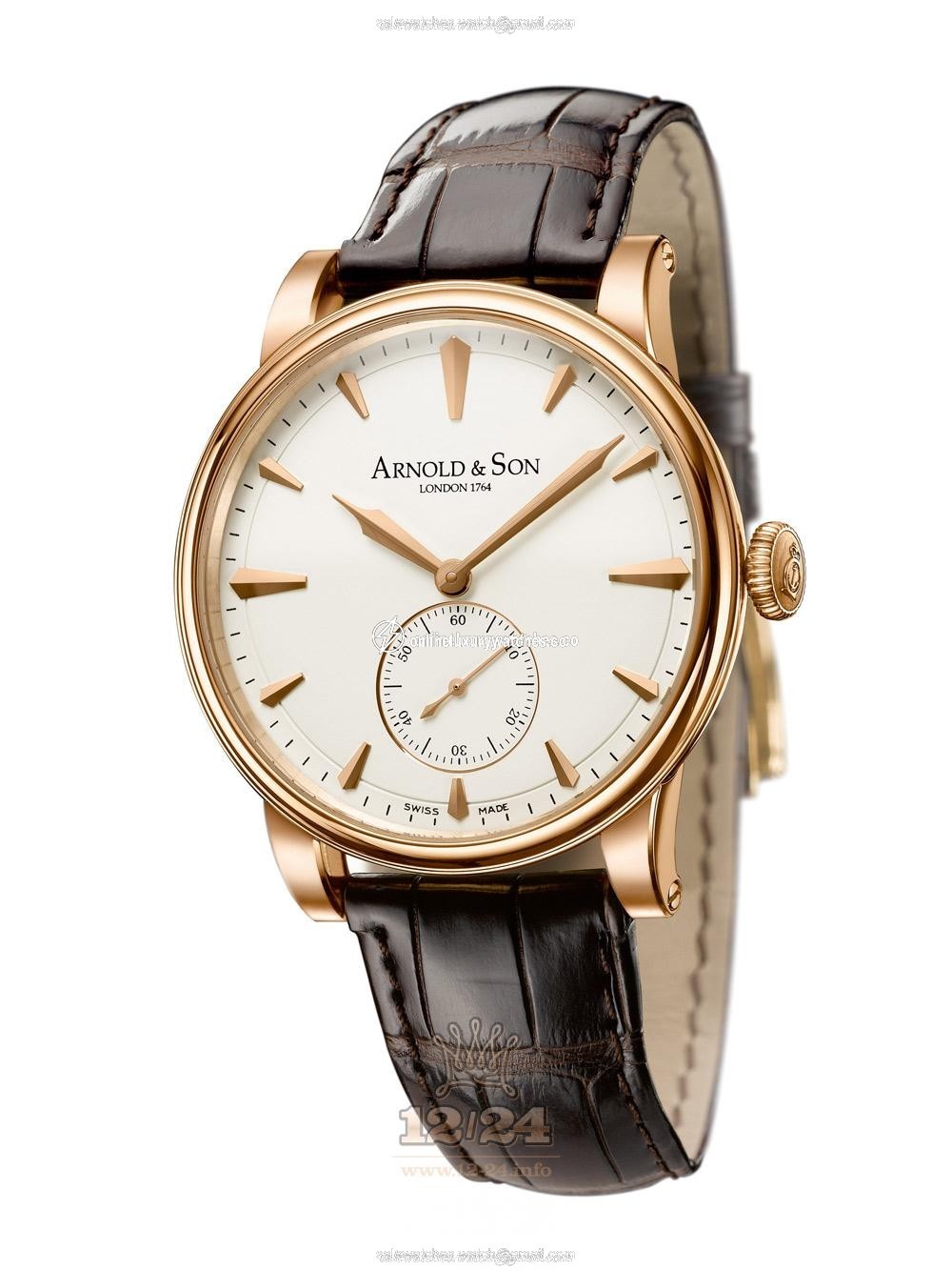 Arnold Son Royal Collection Watch 1LCAP.W01A.C110A Pink gold Case Beige Dial