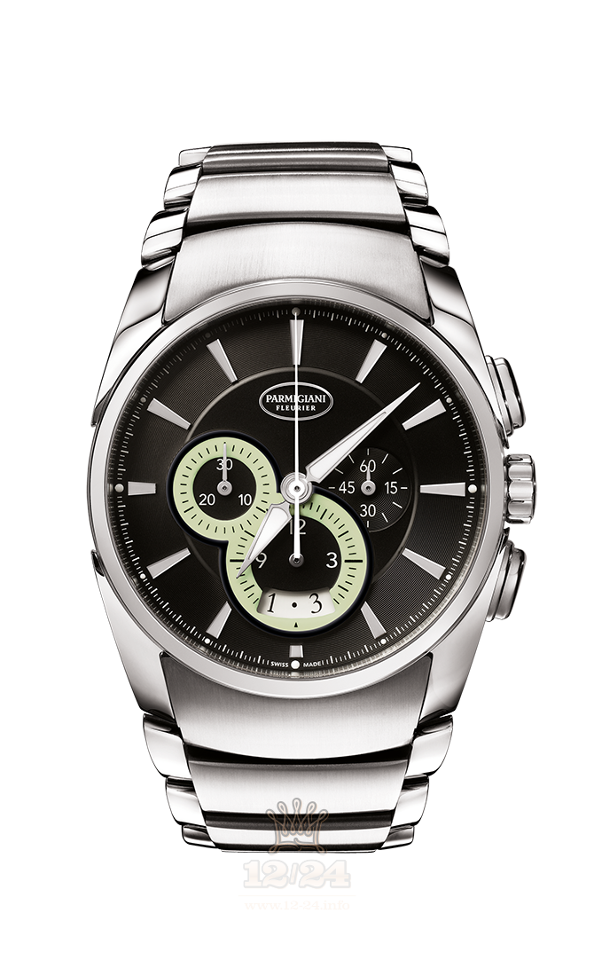 Parmigiani Fleurier Tonda Watch PFC274-0001401-B33002 Stainless steel Case Black Dial
