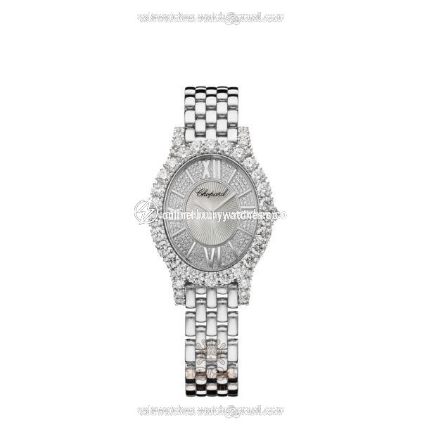 Chopard L Heure du Diamant Watch 109422-1101 29 mm White gold Case Silver Dial