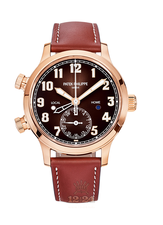 Patek Philippe Complications Watch 7234R-001 38 mm Pink gold Case Brown (chocolate) Dial