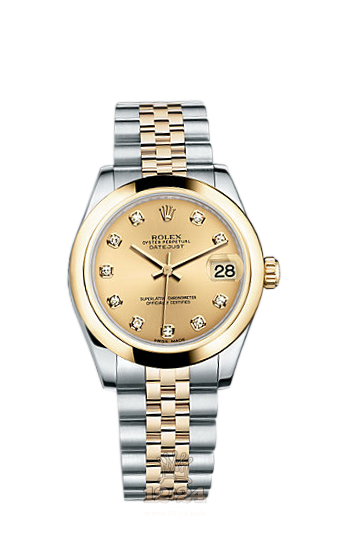 Rolex Lady-Datejust Watch 178243-0037 31 mm Steel / Yellow gold Case Golden Dial