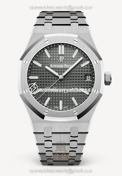 Audemars Piguet Royal Oak Watch 15500ST.OO.1220ST.02 41 mm Stainless steel Case Gray Dial