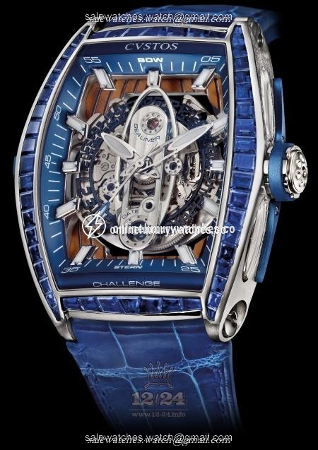 Cvstos Challenge Watch GT New Sea-Liner Sapphire Stainless steel Case Silver Dark blue Dial